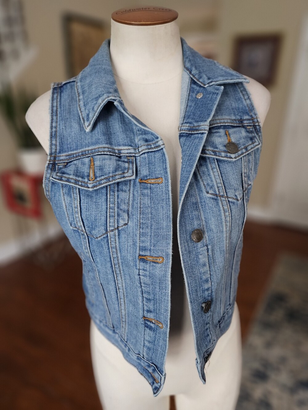 Old Navy Denim Jean Vest XS